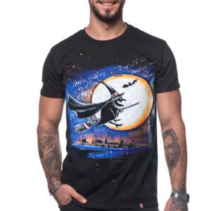Tricou pictat „ARE WITCHES REAL?”