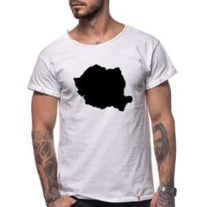 Tricou printat ‘HARTA ROMANIA’