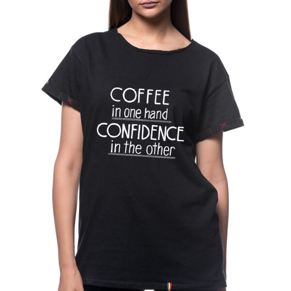 Tricou printat COFFEE CONFIDENCE