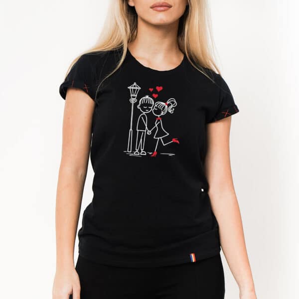 Tricou printat LA CEAS DE SEARA tricou print tricou printat tricouri femei valentine's cadou valentine's pentru ea