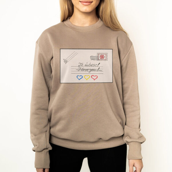 sweatshirt print dama basic sweater bluze bumbac sweatshirt bumbac dama printSweatshirt printat ROMANESTE